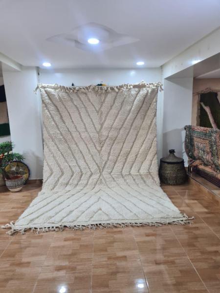 White Namal Marokkaans handgemaakt tapijt